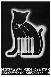 Central heating poster