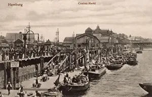 Markt Prints: The Central Market, Hamburg, Germany