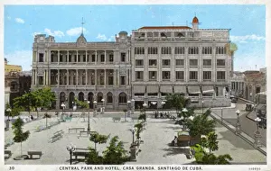 Central Park and Casa Granda Hotel, Santiago de Cuba, Cuba