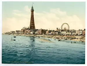 Black Pool Prints: From Central Pier, Blackpool, England