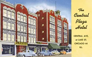 Lounge Prints: The Central Plaza Hotel - Central Avenue, Chicago, Illinois