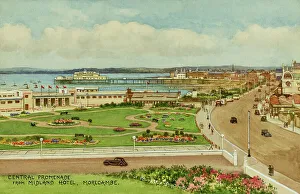 Lancs Prints: Central Promenade, Morecambe, Lancashire