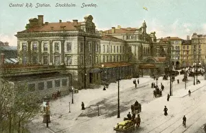 Stockholm Prints: Central Railway Station, Vasagatan, Stockholm, Sweden