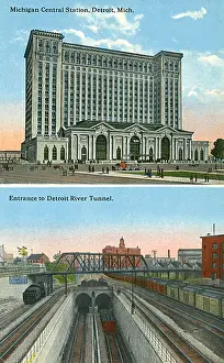 Tunnels Prints: Central Station and River Tunnel, Detroit, Michigan, USA