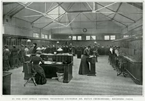 Images Dated 15th November 2020: Central telephone exchange 1903