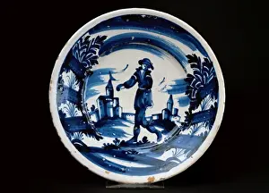 Ceramic dish. 18th century. Spain