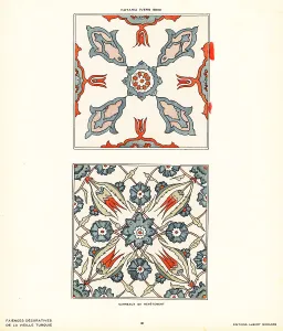 Tulips Prints: Ceramic floor tiles decorated with tulips and flowers made in Ku