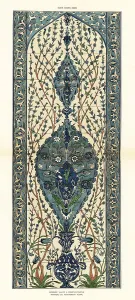Tulips Prints: Ceramic wall tiles decorated with tulips, flowers, foliage made