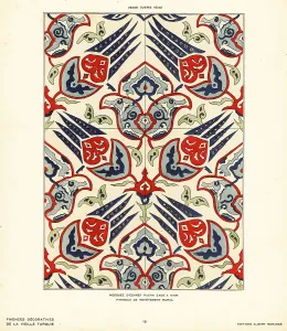 Tulips Prints: Ceramic wall tiles decorated with tulips and flowers made in Izn