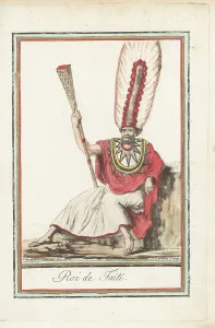 Racism Prints: Ceremonial costume of a King of Tahiti