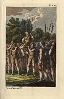 Ceremonial election of a duke among the Franks Ceremonial election of a duke among the Franks