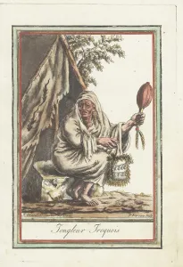 Iroquois Prints: Ceremonial person of the Iroquois Confederacy