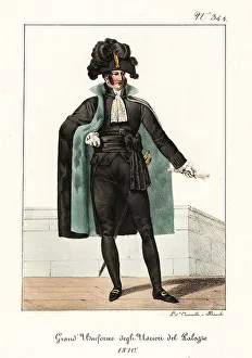 Domenico Cuciniello Prints: Ceremonial uniform of French Judicial Officers, 1810