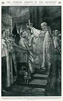 Crowning Prints: Ceremony of crowning of King George V