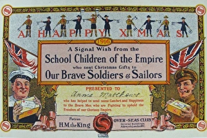 Images Dated 12th November 2012: Certificate from the Overseas Club - Empire Day 1916