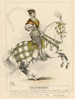 1539 Prints: Cesar Fieschi on Horse