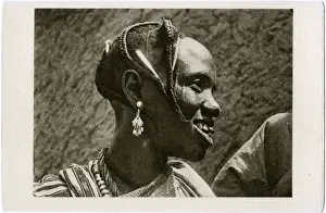 Earring Prints: Chad - Goulfa Woman from the Lake Chad region