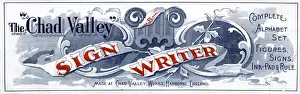 Stamping Prints: Chad Valley Sign Writer
