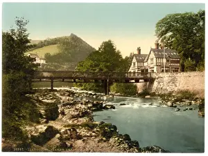 Llangollen Prints: Chain Bridge Hotel, Berwyn Valley, Llangollen, Wales
