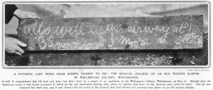 Chalked Prints: Chalked message at Wellington Pit