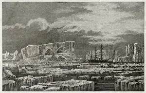 Ice Bergs Prints: Challenger in Antarctic