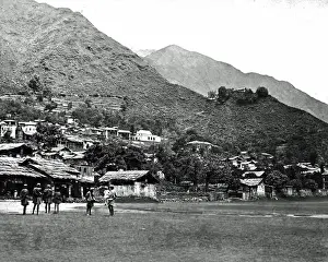 Chamba, India, seen from the hockey ground