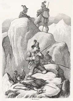 Tipped Prints: Chamois Hunters
