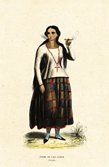 Chamorro woman of the island of Guam, Mariana Islands