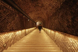 Perspective Collection: Champagne cellars, Maison Ruinart, Reims, Marne, France