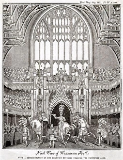 Representation Collection: Champion entering Westminster Hall, coronation 1821