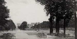 Champs Prints: Champs Elysees and Arc de Triomphe, Paris, France