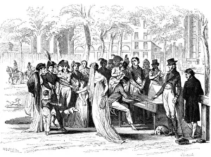 Champs Elysees open air concert, c. 1800