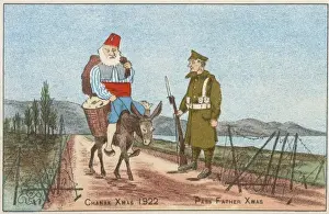 Wishes Prints: Chanak - Humourous Christmas card 1922