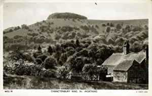 Worthing Prints: Chanctonbury Ring - Chanklebury, Pulborough, Sussex