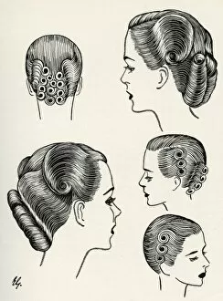 Waved Collection: Change of contour hairstyle 1940s