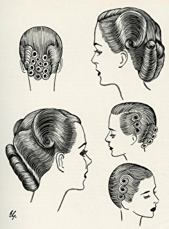 Images Dated 23rd May 2012: Change of contour hairstyle 1940s