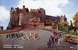 Guard Prints: Changing the Guard, Edinburgh Castle, Midlothian