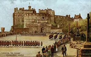 Changing the Guard at Edinburgh Castle, Scotland