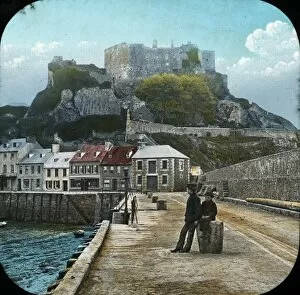 The Channel Islands - Castle from Gorey pier
