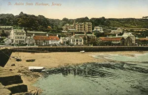 Images Dated 3rd April 2019: Channel Islands, Jersey - St Aubin from the Harbour