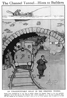 Tunnels Prints: The Channel Tunnel - hints to builders, Heath Robinson