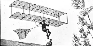 Chanute biplane glider