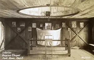 Orthodox Prints: Chapel interior, Fort Ross, Sonoma County, California, USA