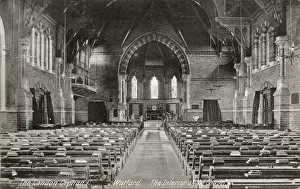 Watford Prints: Chapel interior, London Orphan Asylum, Watford, Hertfordshir