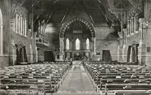 Watford Collection: Chapel interior, London Orphan Asylum, Watford, Hertfordshir