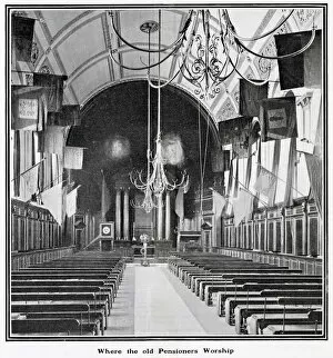 Images Dated 18th March 2021: The Chapel at the Royal Hospital Chelsea, a retirement home