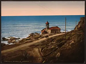 Remo Prints: Chapel St. Ampeglio, San Remo, Riviera