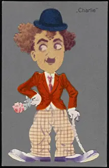 Chaplin / Cartoon Postcard