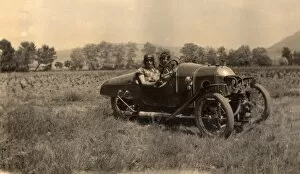 Chaps Gallery: Two chaps in a sporty 20s motor
