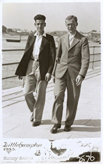 Chaps Gallery: Two Chaps stroll along the Littlehampton Waterfront